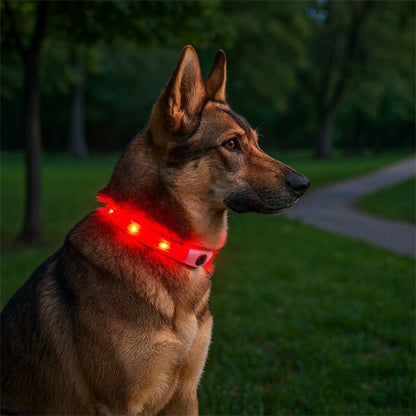Collier lumineux chien | Sécurité Nocturne - My premium dog